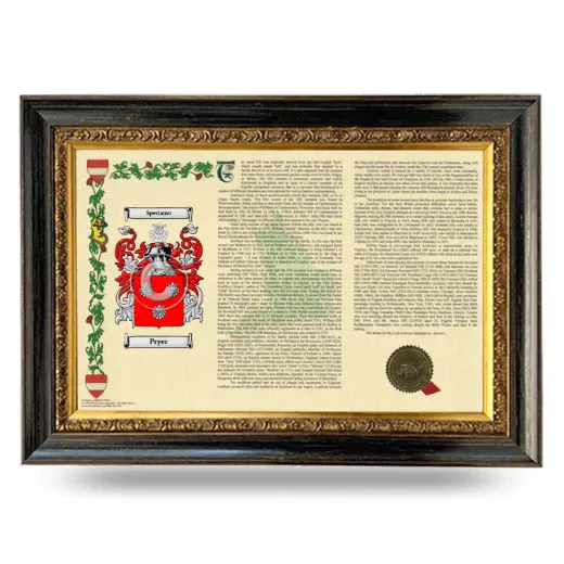 Pryer Armorial Landscape Framed - Heirloom