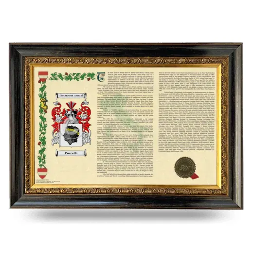 Puccetti Armorial Landscape Framed - Heirloom