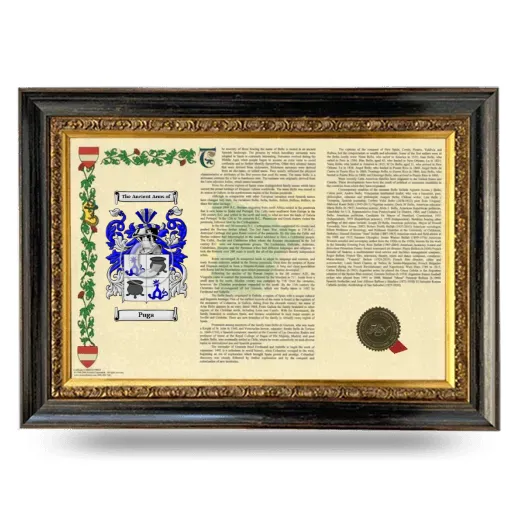 Puga Armorial Landscape Framed - Heirloom