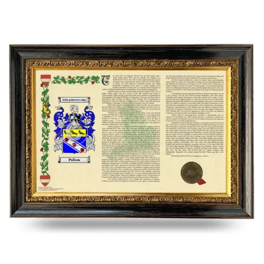 Pullom Armorial Landscape Framed - Heirloom