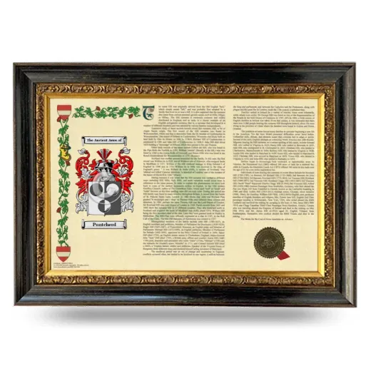Puntcherd Armorial Landscape Framed - Heirloom