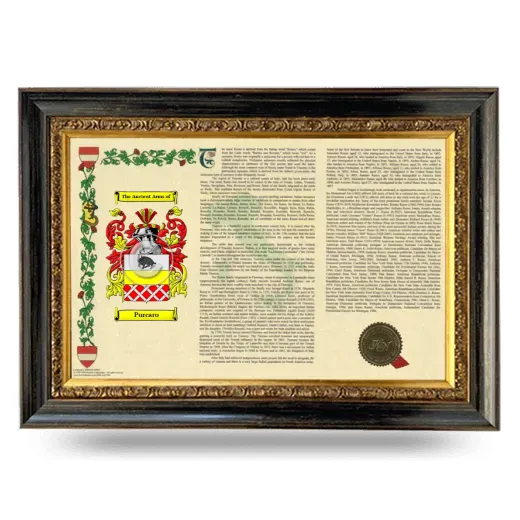 Purcaro Armorial Landscape Framed - Heirloom
