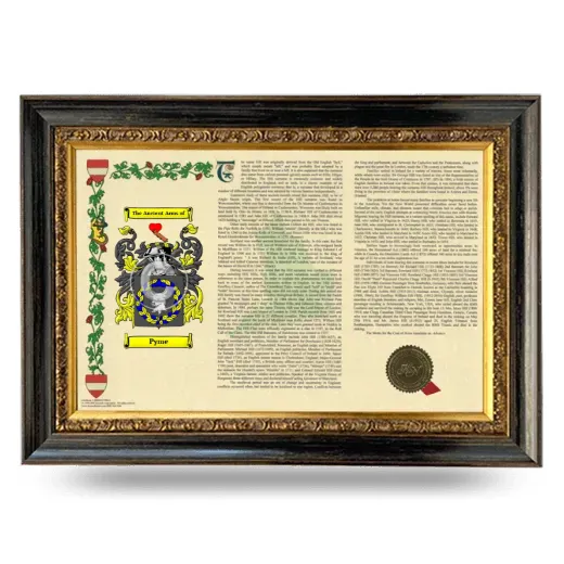 Pyme Armorial Landscape Framed - Heirloom