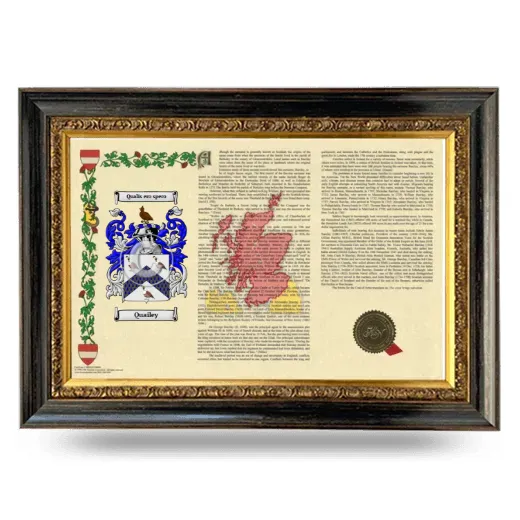 Quailey Armorial Landscape Framed - Heirloom