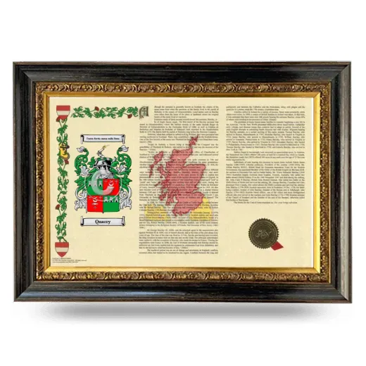 Quarry Armorial Landscape Framed - Heirloom