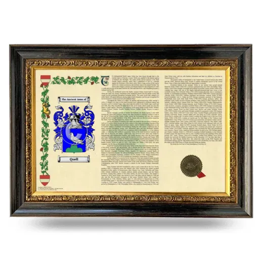 Quell Armorial Landscape Framed - Heirloom