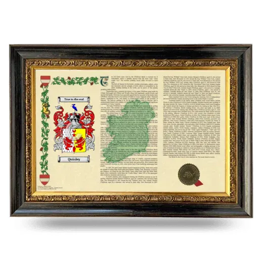Quinley Armorial Landscape Framed - Heirloom
