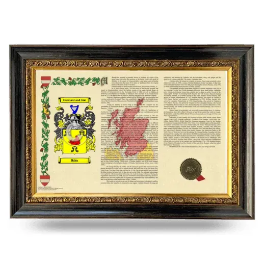 Ròis Armorial Landscape Framed - Heirloom