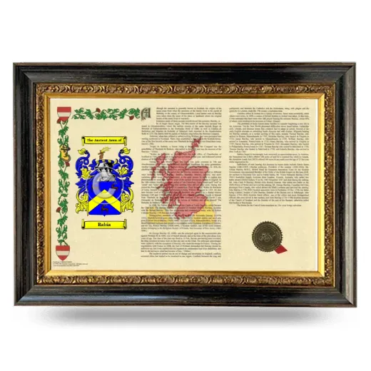 Rabía Armorial Landscape Framed - Heirloom
