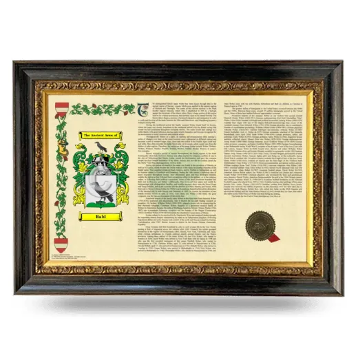 Rabl Armorial Landscape Framed - Heirloom