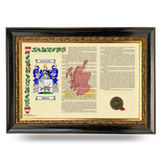Rabum Armorial Landscape Framed - Heirloom