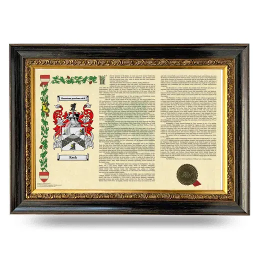 Rack Armorial Landscape Framed - Heirloom