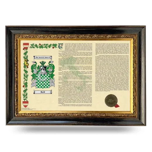 Radi Armorial Landscape Framed - Heirloom