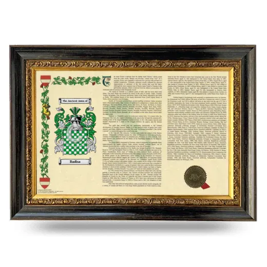 Radisa Armorial Landscape Framed - Heirloom