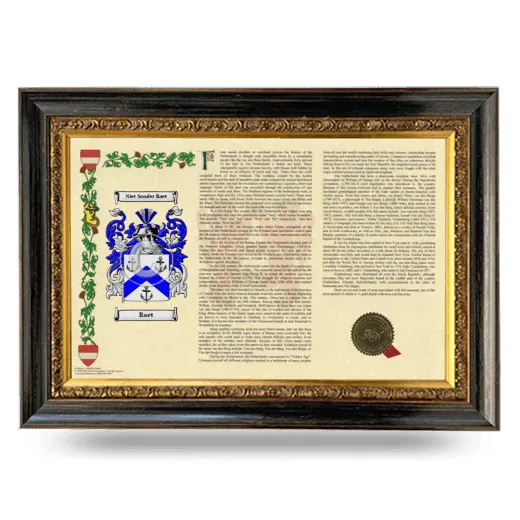 Raet Armorial Landscape Framed - Heirloom