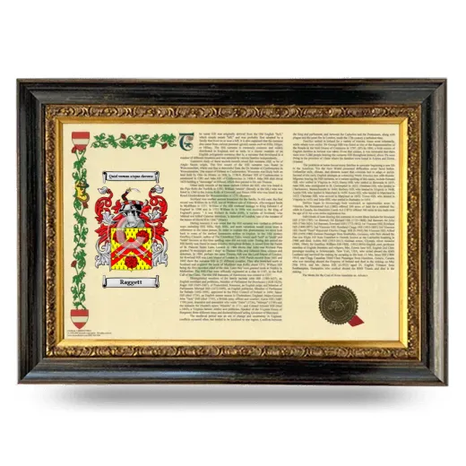 Raggett Armorial Landscape Framed - Heirloom
