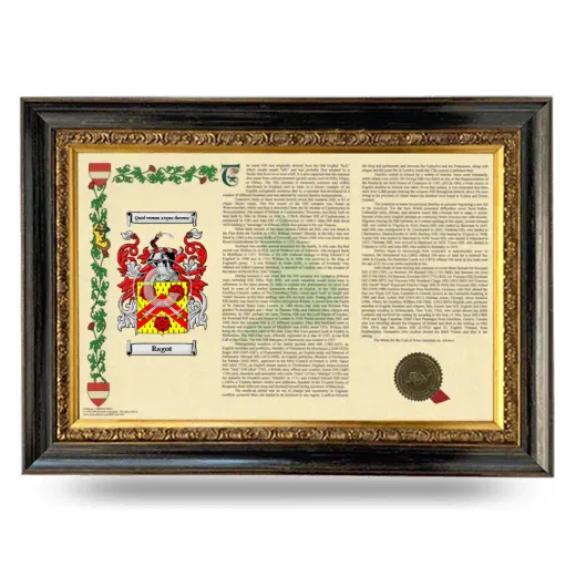 Ragot Armorial Landscape Framed - Heirloom