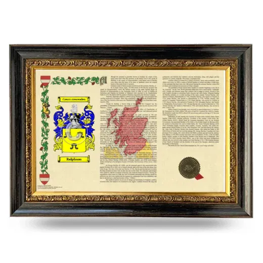 Ralphson Armorial Landscape Framed - Heirloom