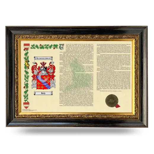 Raly Armorial Landscape Framed - Heirloom