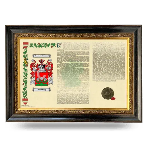 Ramberg Armorial Landscape Framed - Heirloom