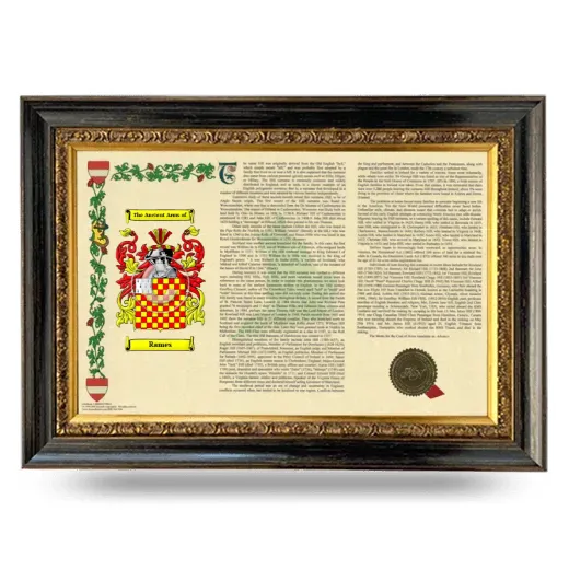 Rames Armorial Landscape Framed - Heirloom