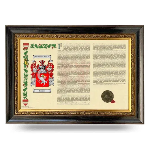 Ramm Armorial Landscape Framed - Heirloom