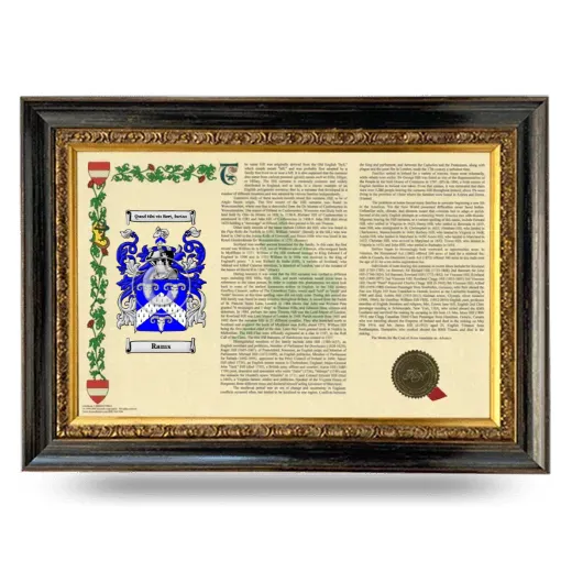Rams Armorial Landscape Framed - Heirloom