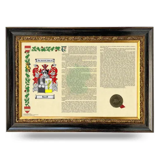 Randl Armorial Landscape Framed - Heirloom