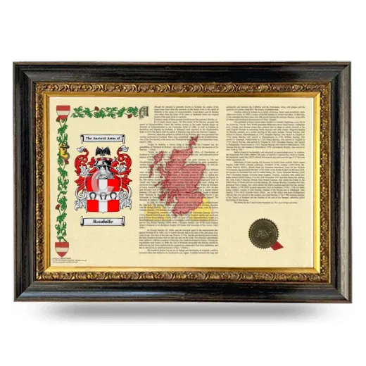 Randolfe Armorial Landscape Framed - Heirloom