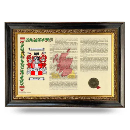 Randolph Armorial Landscape Framed - Heirloom