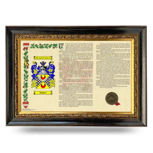 Rapozo Armorial Landscape Framed - Heirloom