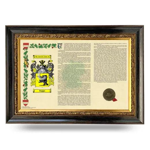 Rappa Armorial Landscape Framed - Heirloom