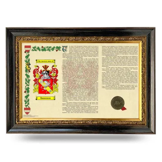 Rasmuson Armorial Landscape Framed - Heirloom