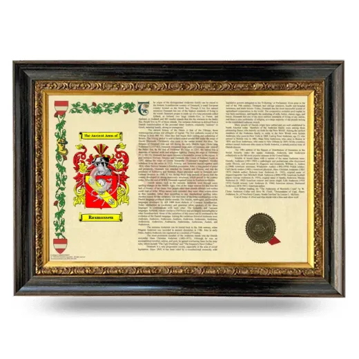 Rasmussen Armorial Landscape Framed - Heirloom