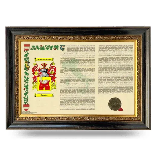 Rasone Armorial Landscape Framed - Heirloom
