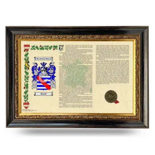 Rattel Armorial Landscape Framed - Heirloom