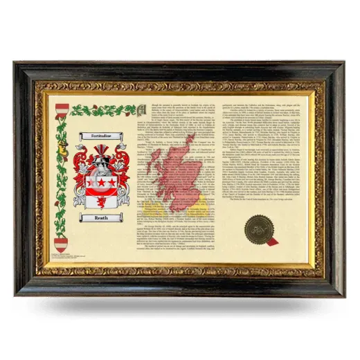 Reath Armorial Landscape Framed - Heirloom