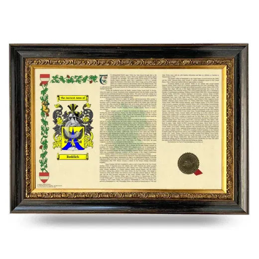 Reddich Armorial Landscape Framed - Heirloom
