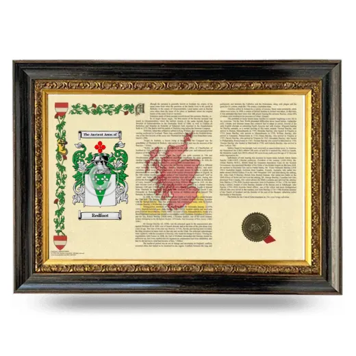 Redfoot Armorial Landscape Framed - Heirloom