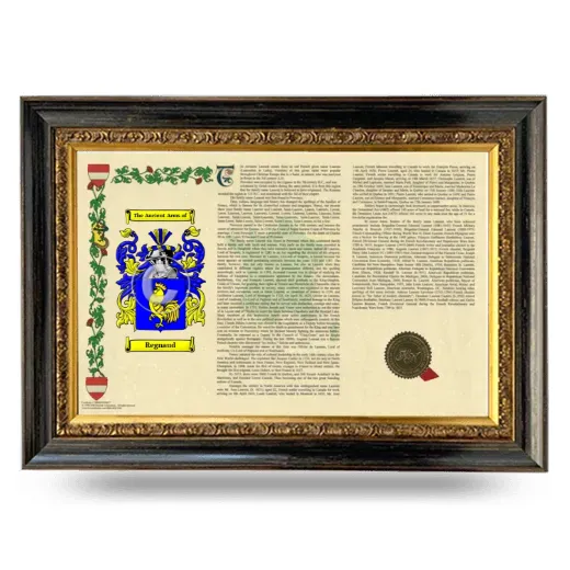 Regnaud Armorial Landscape Framed - Heirloom