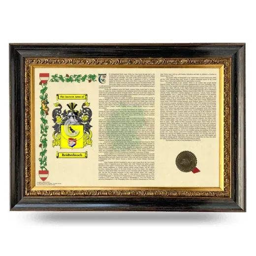 Reidterbusch Armorial Landscape Framed - Heirloom