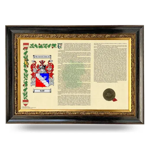 Reiff Armorial Landscape Framed - Heirloom