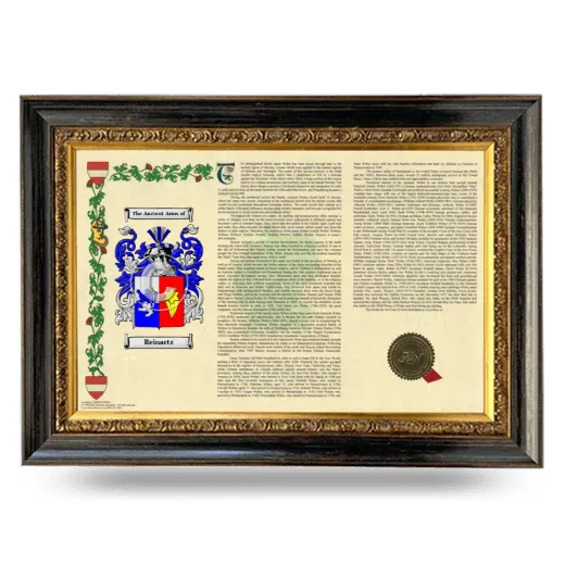 Reinartz Armorial Landscape Framed - Heirloom
