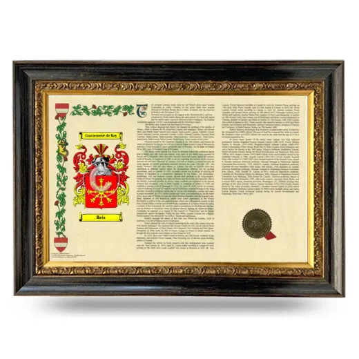Reis Armorial Landscape Framed - Heirloom