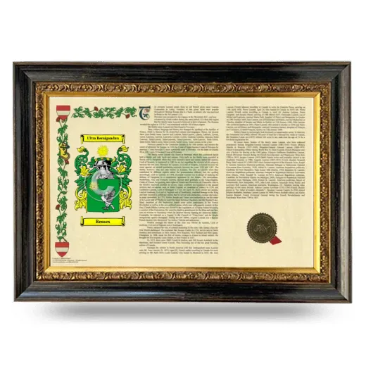 Remes Armorial Landscape Framed - Heirloom