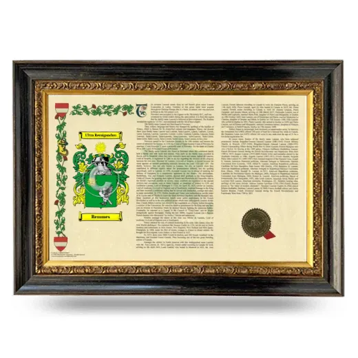 Remmes Armorial Landscape Framed - Heirloom