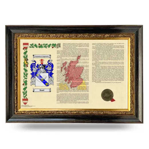 Rend Armorial Landscape Framed - Heirloom