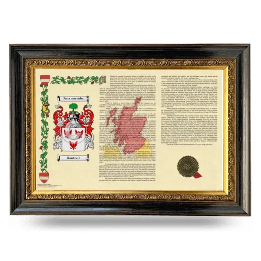 Rentoul Armorial Landscape Framed - Heirloom