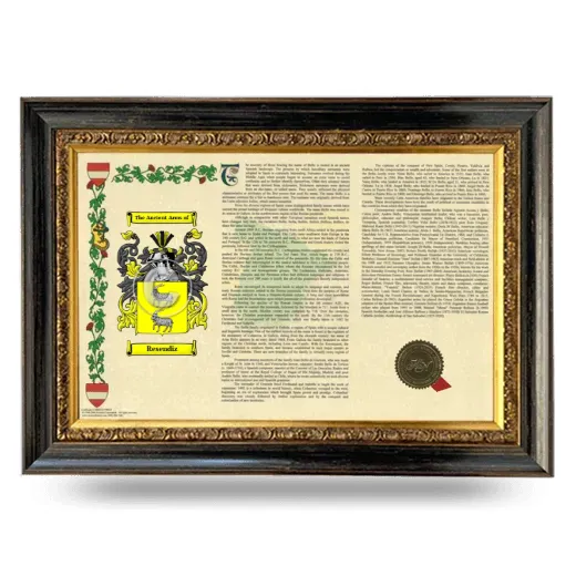 Resendiz Armorial Landscape Framed - Heirloom