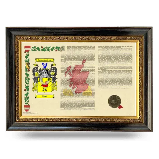 Resh Armorial Landscape Framed - Heirloom